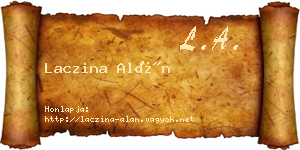 Laczina Alán névjegykártya